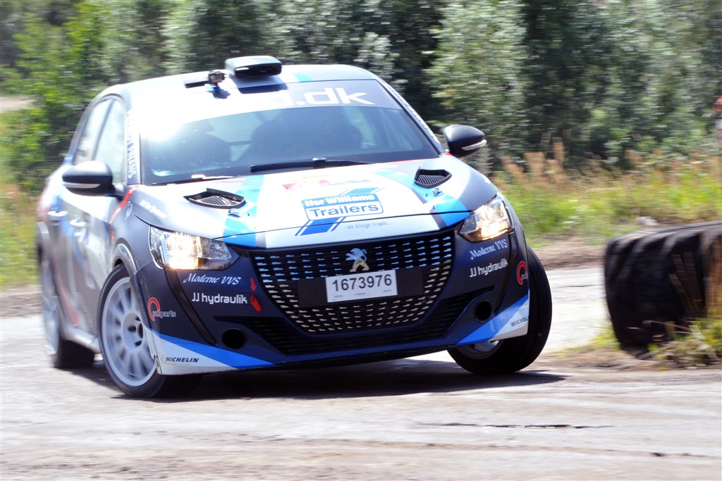 Inden Rally Stoholm fører Jacob Madsen og Line Nedergaard Dansk Super Rally.
(Foto: Morten Alstrup)